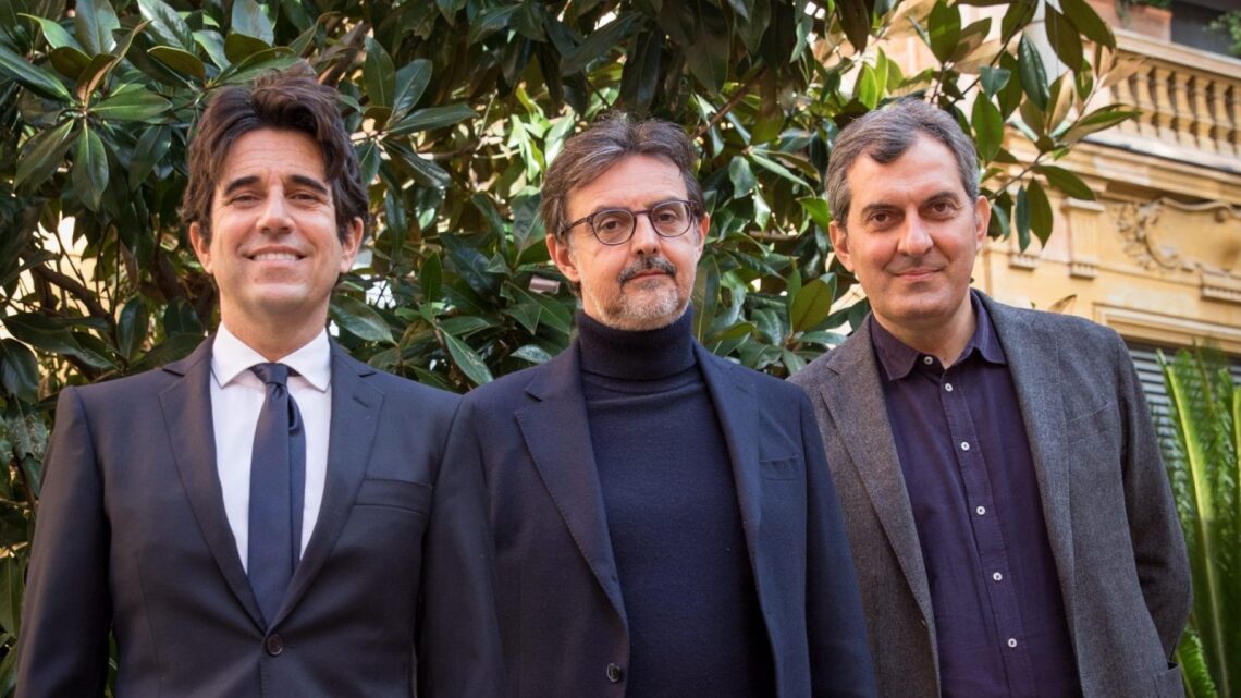 Nella foto i fondatori di Chora Media. Da sinistra: Guido Brera, Mario Gianani e Mario Calabresi. Fonte: Primaonline.it