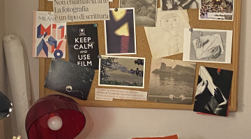 Bacheca all'interno dello studio Ca.Ba.Re