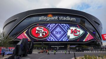 L'Allegiant Stadium in cui andrà in scena il Super Bowl LVIII. Ethan Miller/Getty Images