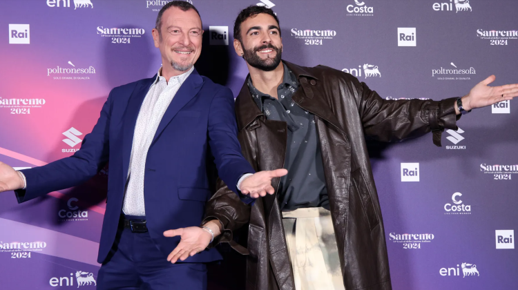 Sanremo 2024 Amadeus e Marco Mengoni