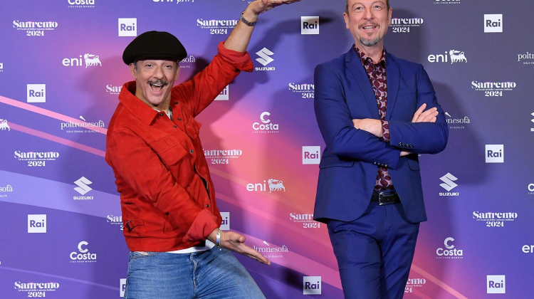 Sanremo 2024 quinta serata Fiorello Amadeus