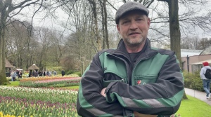 Sander van Leeuwen, giardiniere di Keukenhof
