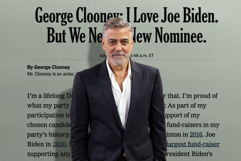 L'attore George Clooney è stato uno dei primi a chiedere la rinuncia di Biden e a sostenere Kamala Harris
