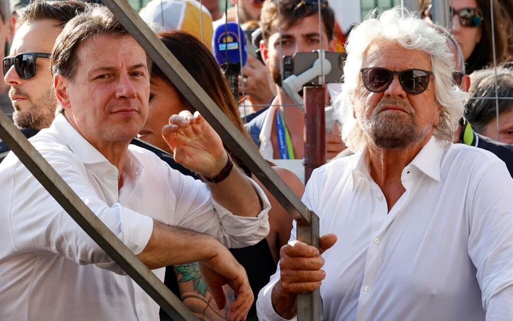 Giuseppe Conte e Beppe Grillo - ANSA