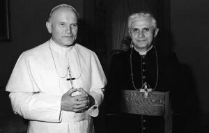 Il Cardinale Ratzinger e Papa Giovanni Paolo II