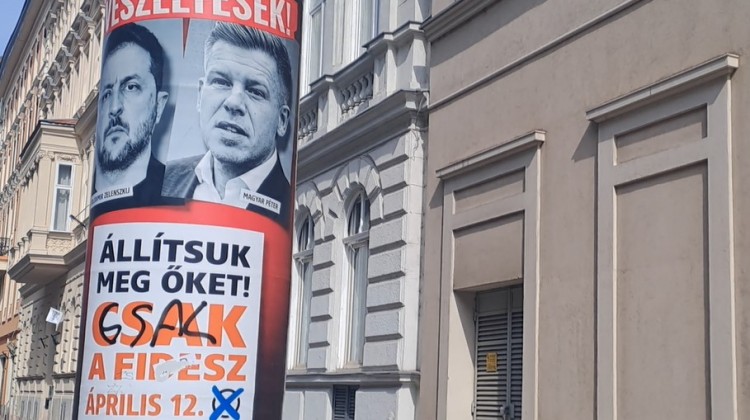 manifesto elettorale anti Magyar e Zelensky